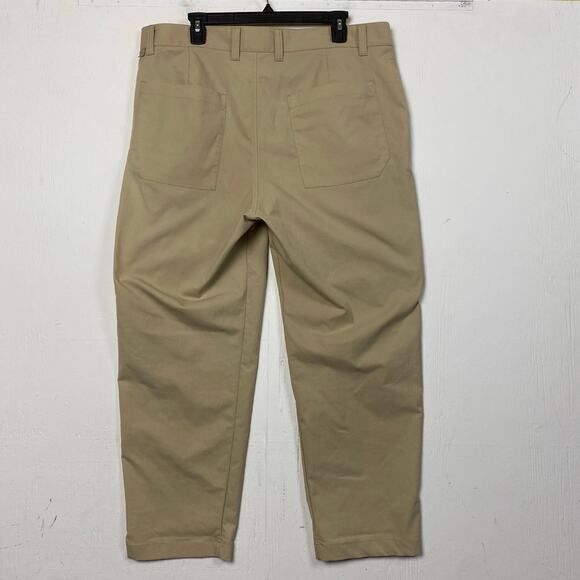 Lululemon ABC Slim-Fit 5 Pocket Pant Warpstreme Men's 36x27 Khaki Tan M5AN1S - Picture 4 of 9